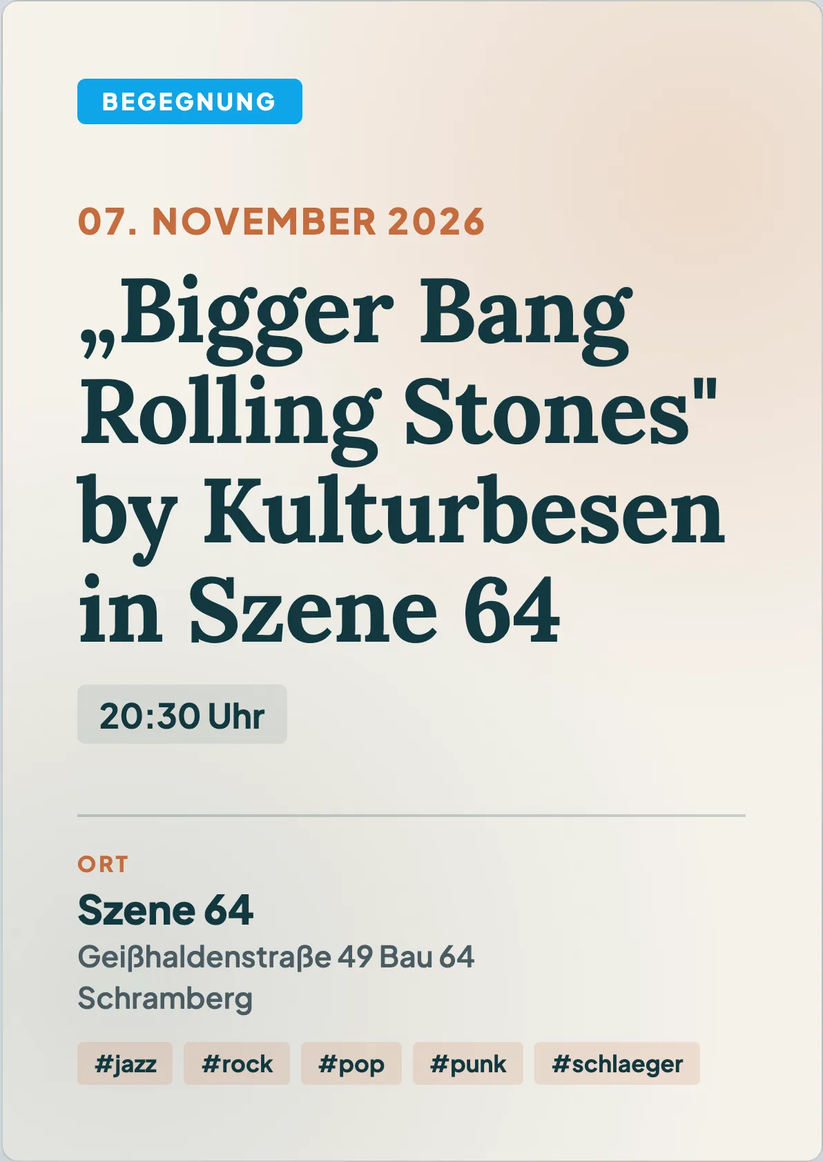 Veranstaltungsflyer