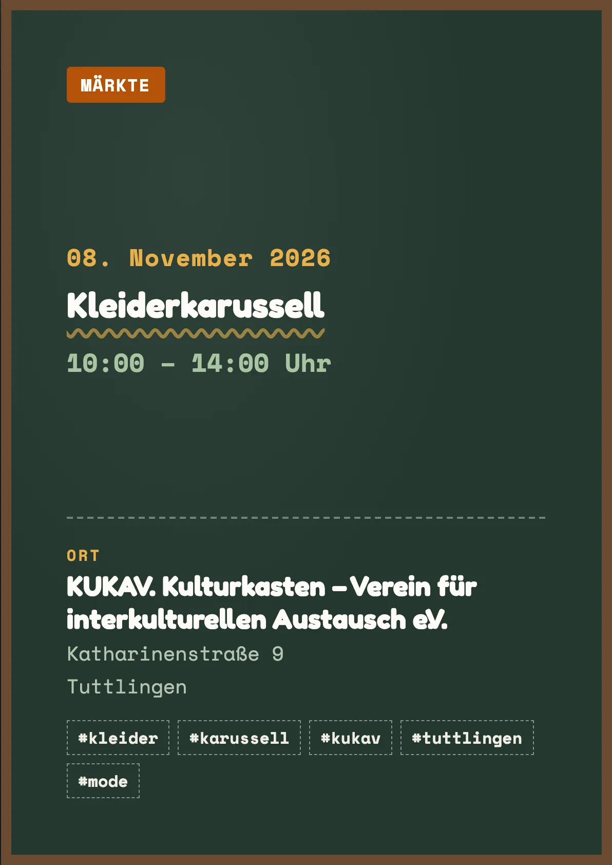 Veranstaltungsflyer