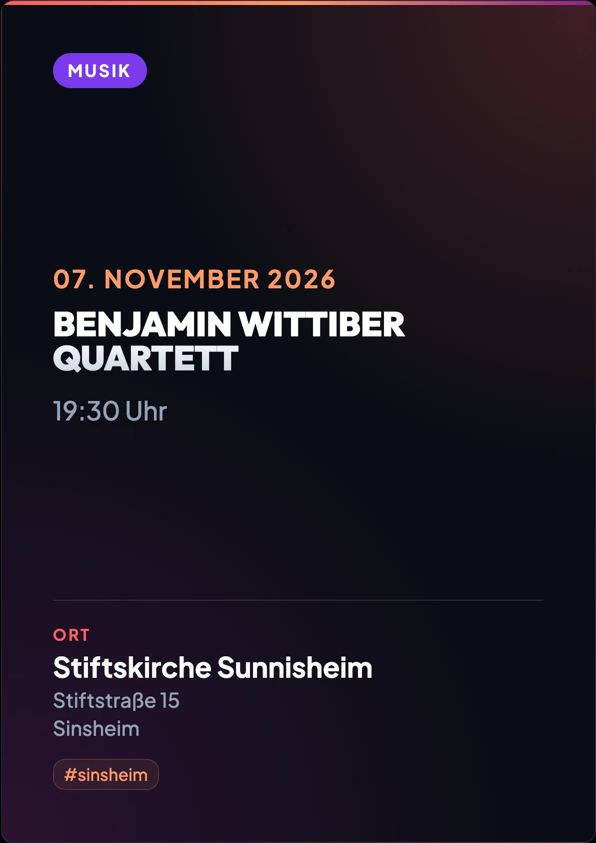Veranstaltungsflyer