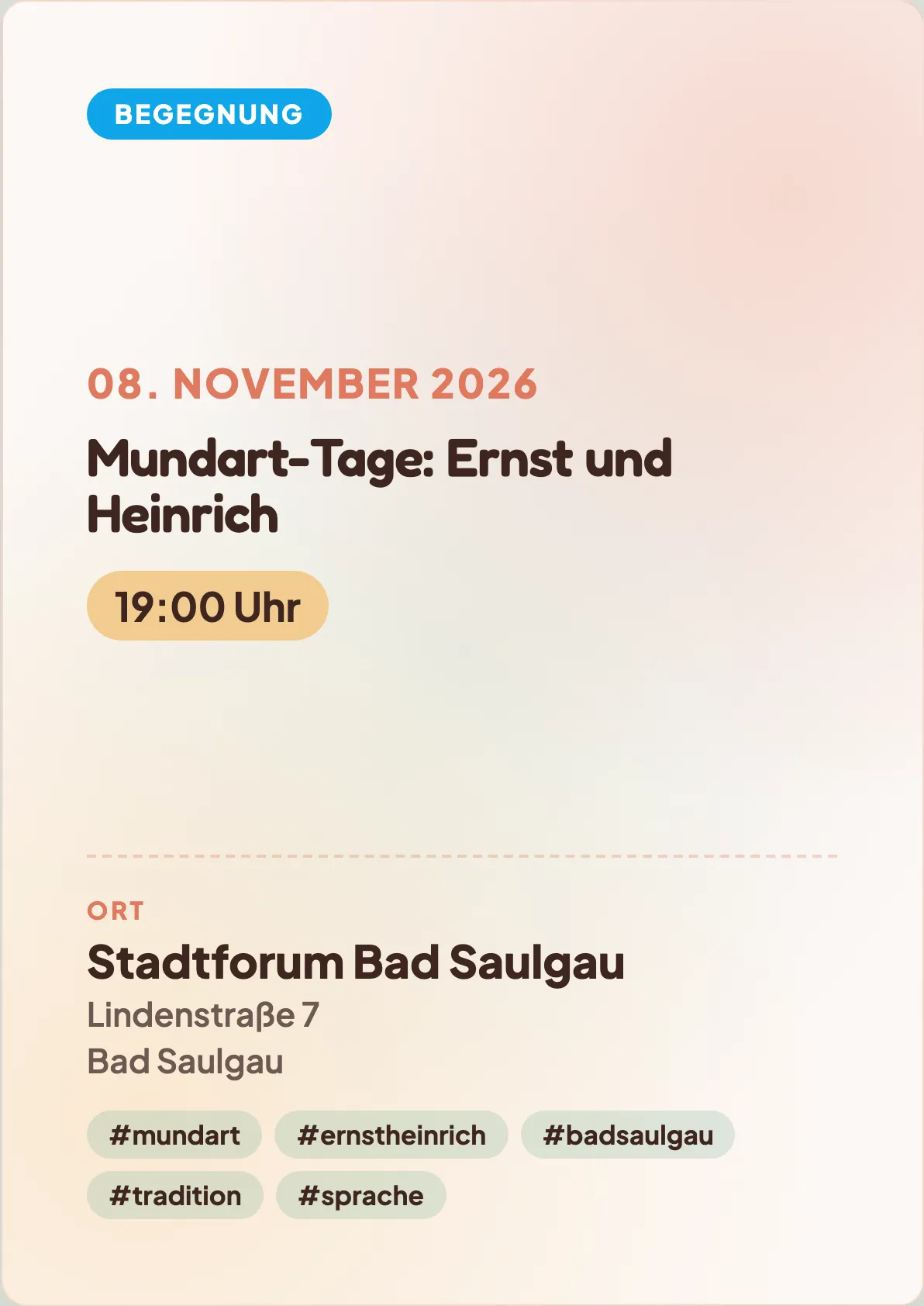 Veranstaltungsflyer