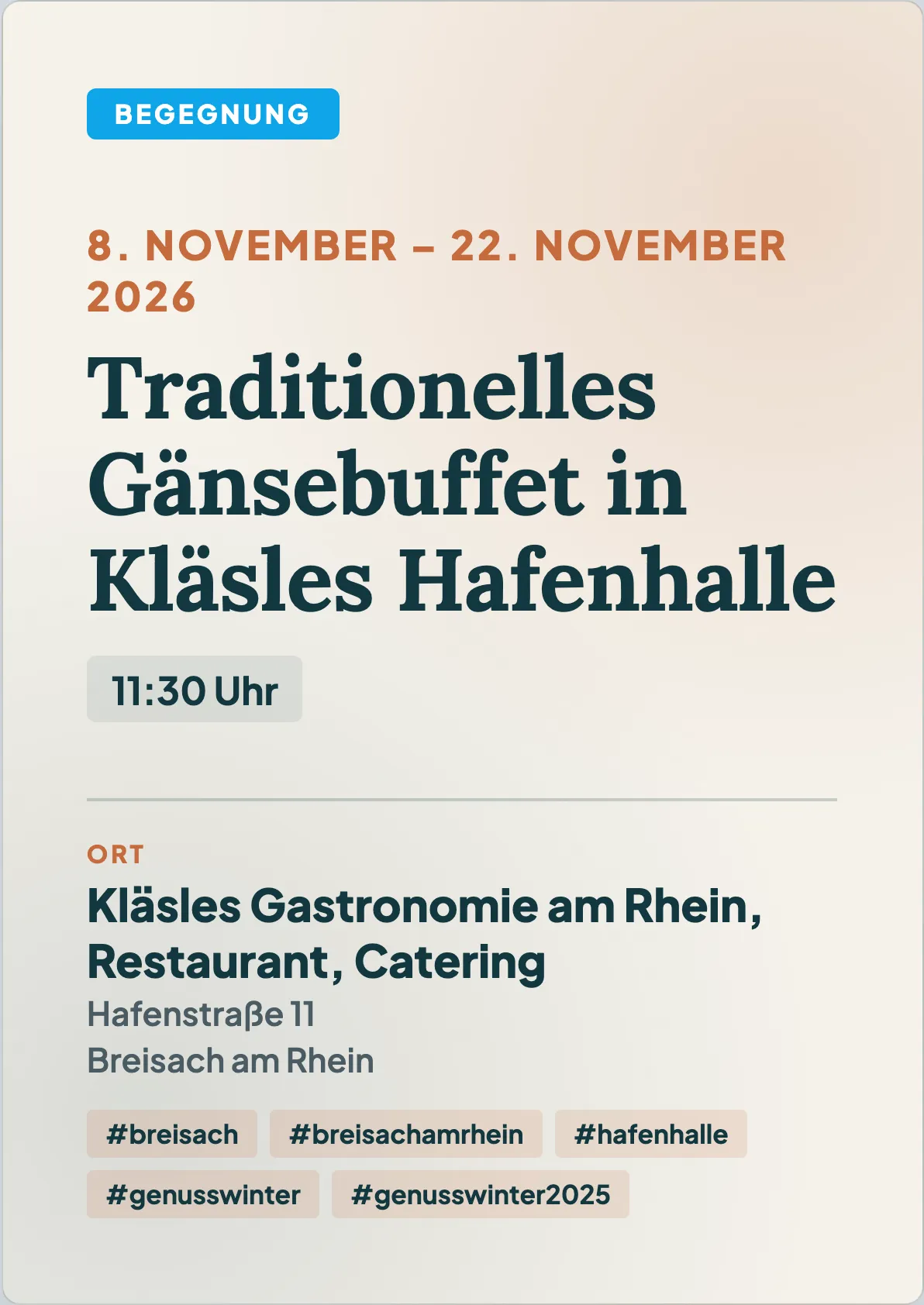 Veranstaltungsflyer