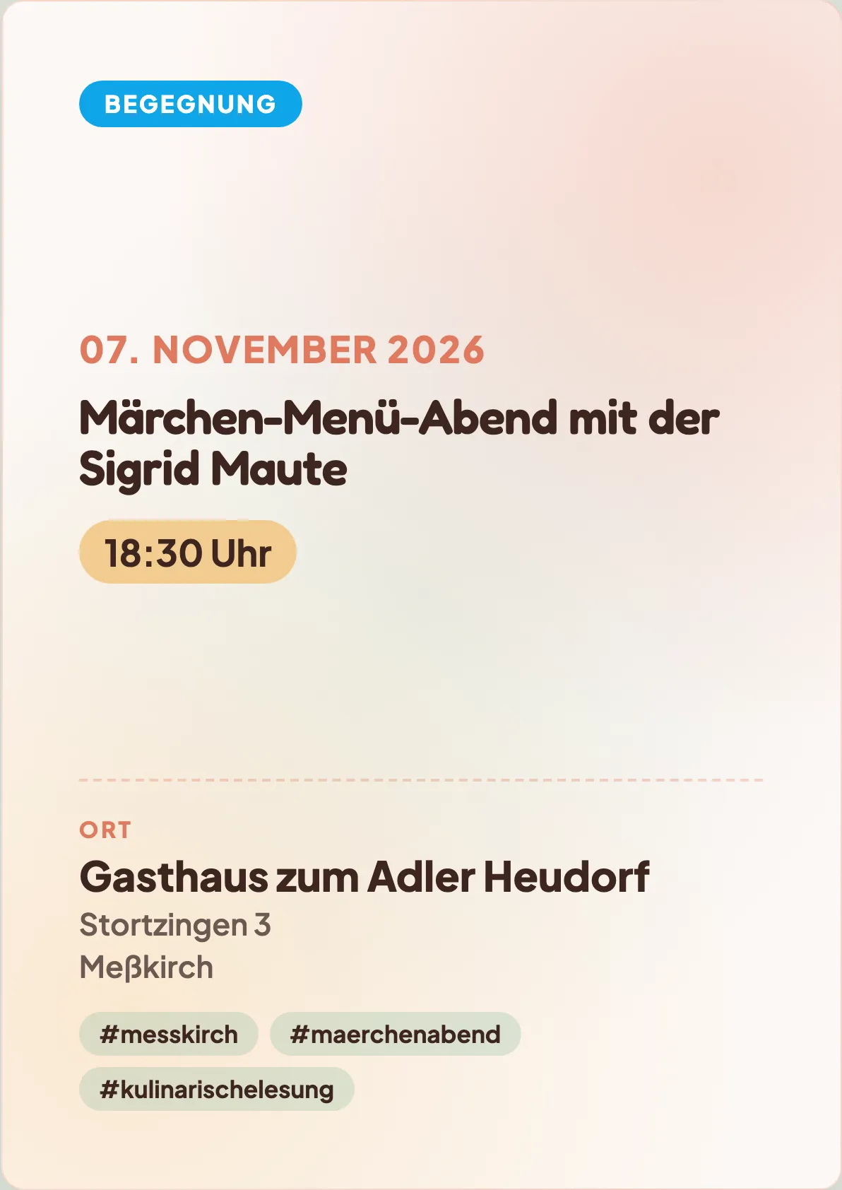 Veranstaltungsflyer