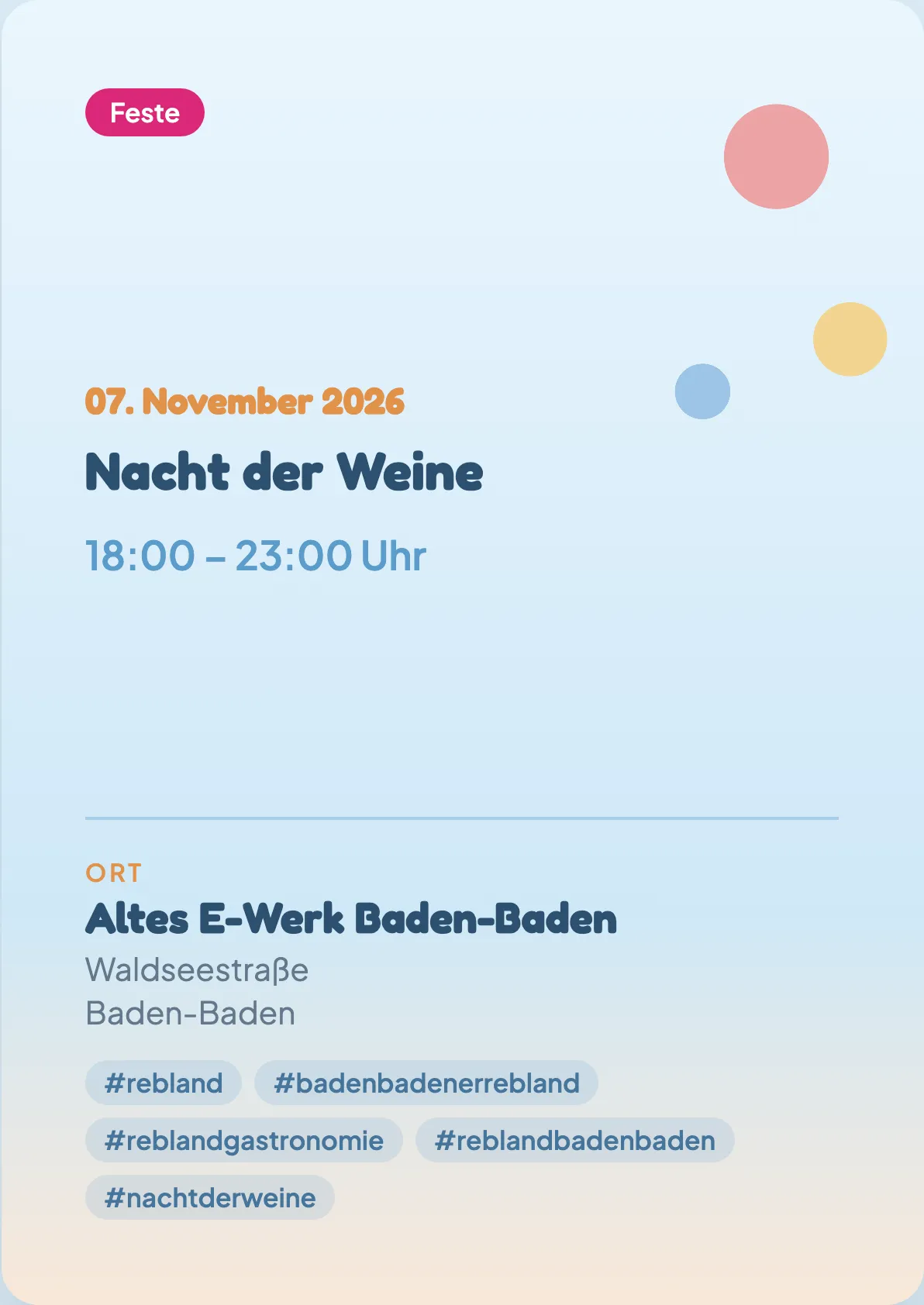 Veranstaltungsflyer