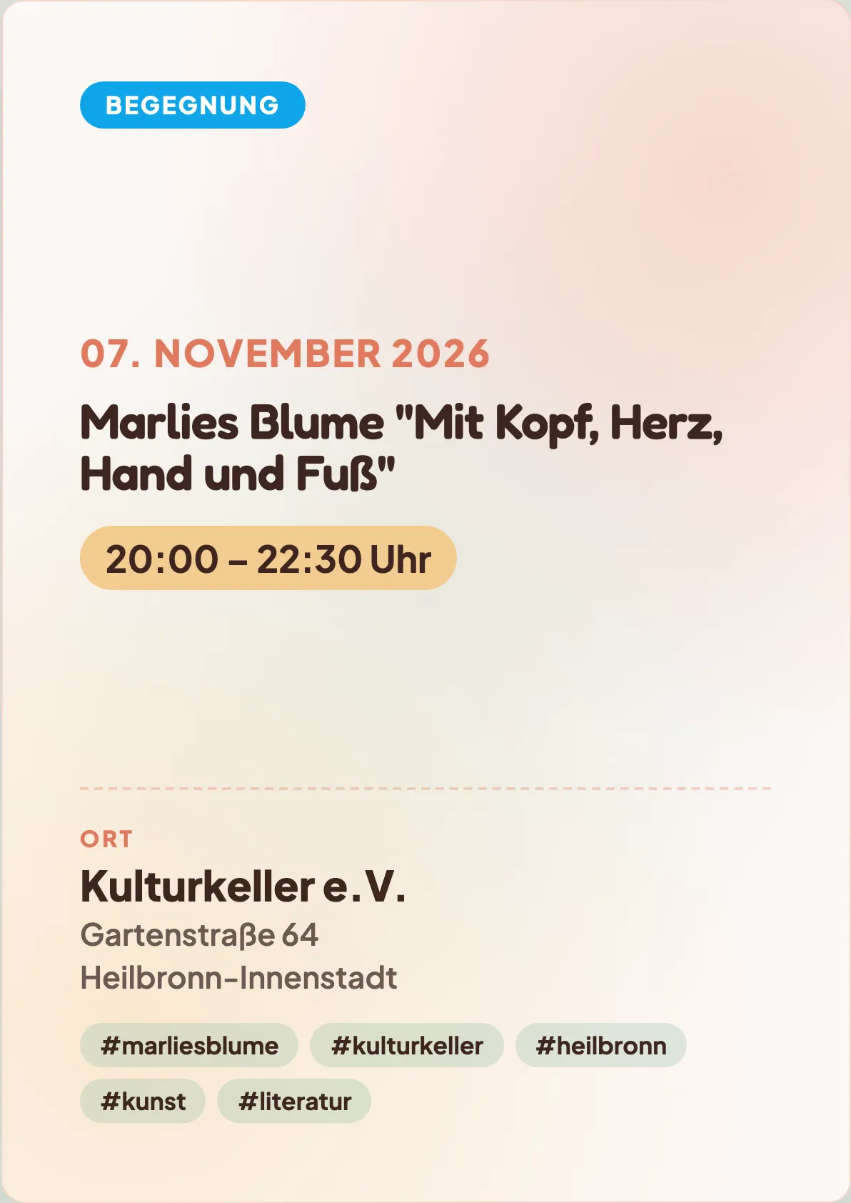 Veranstaltungsflyer