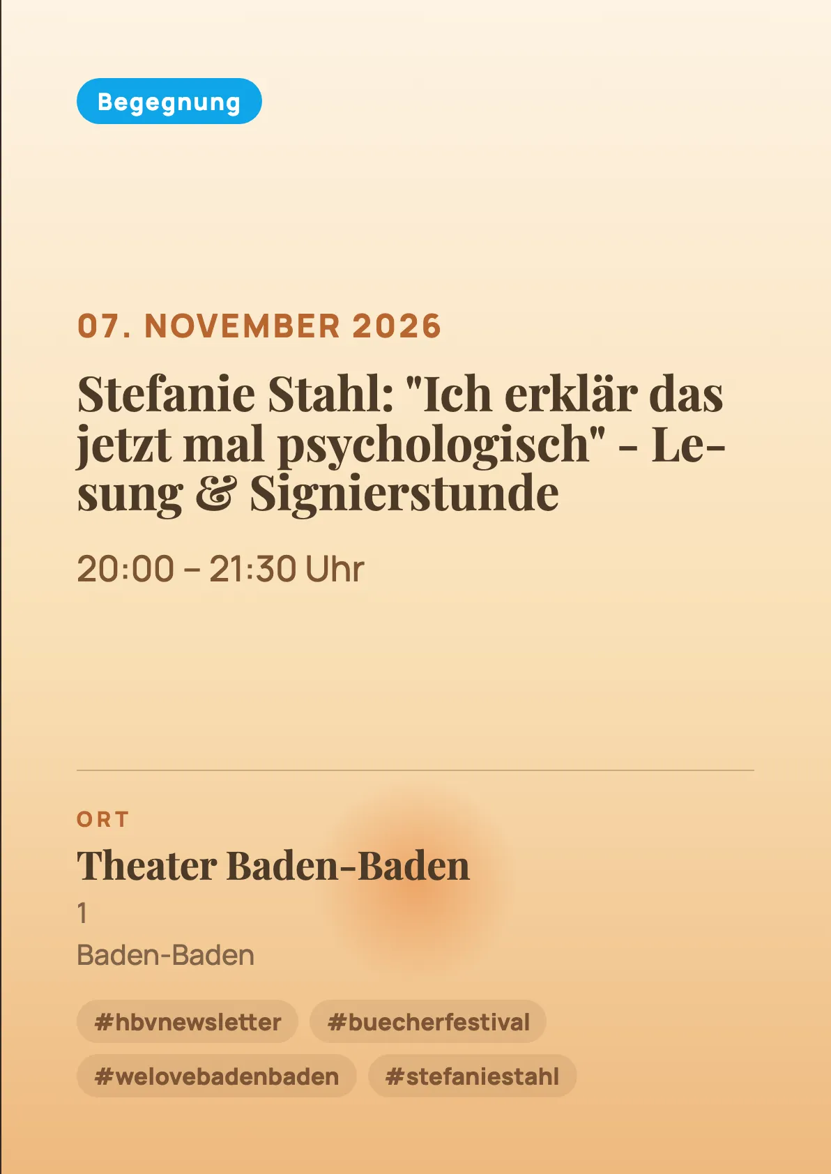 Veranstaltungsflyer
