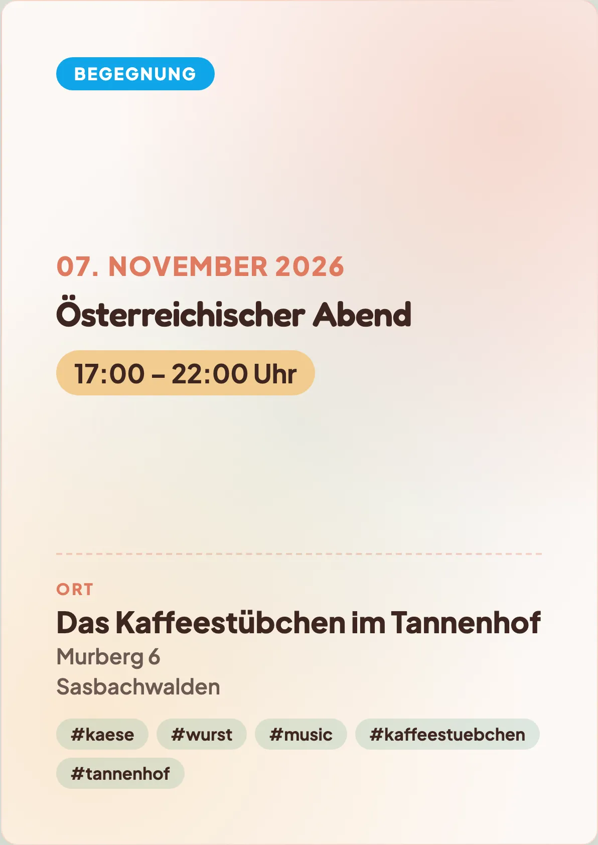 Veranstaltungsflyer
