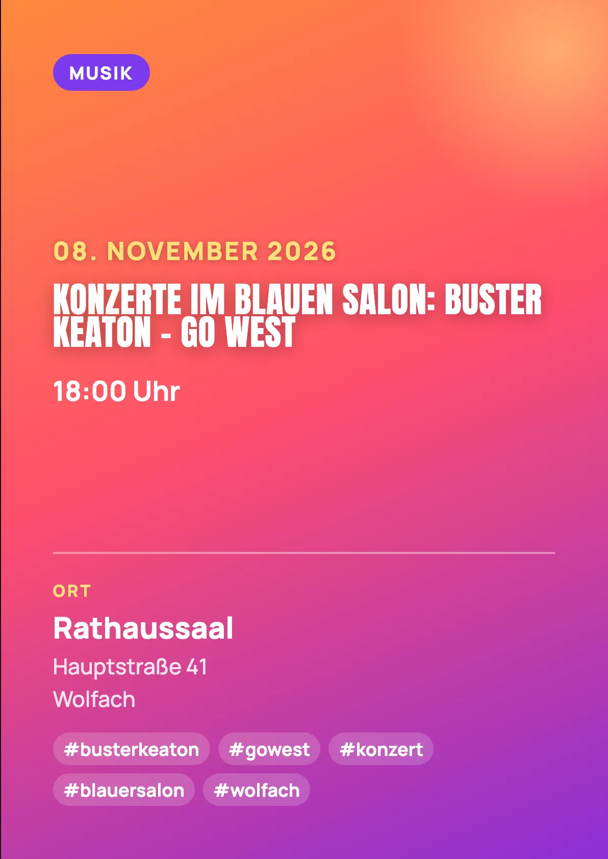 Veranstaltungsflyer