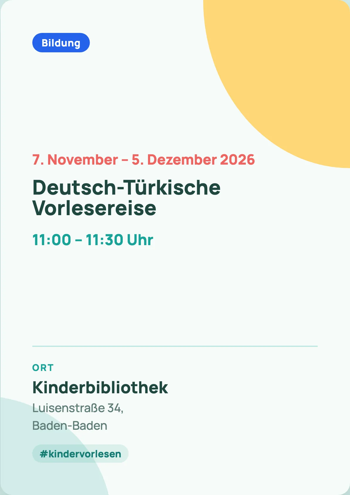 Veranstaltungsflyer