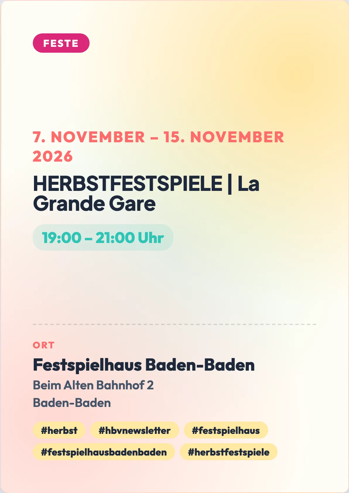 Veranstaltungsflyer