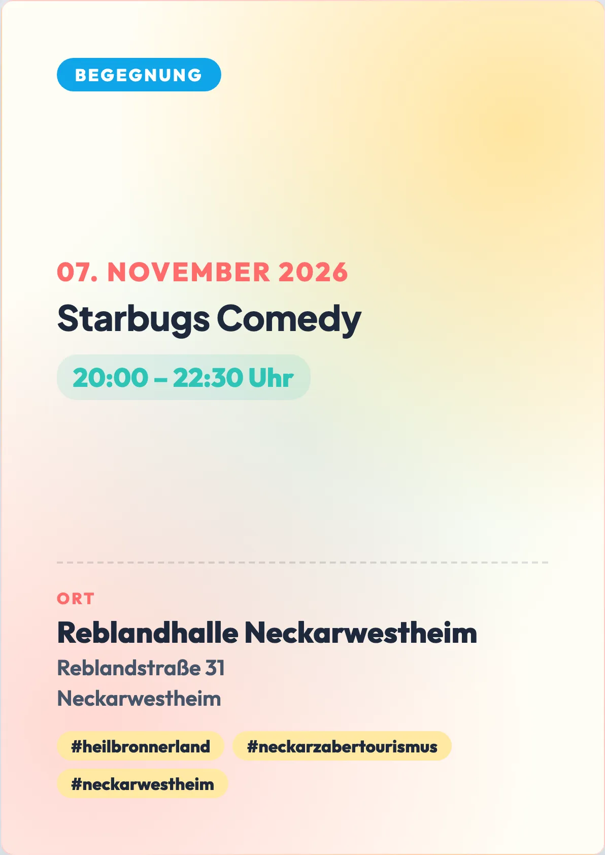 Veranstaltungsflyer