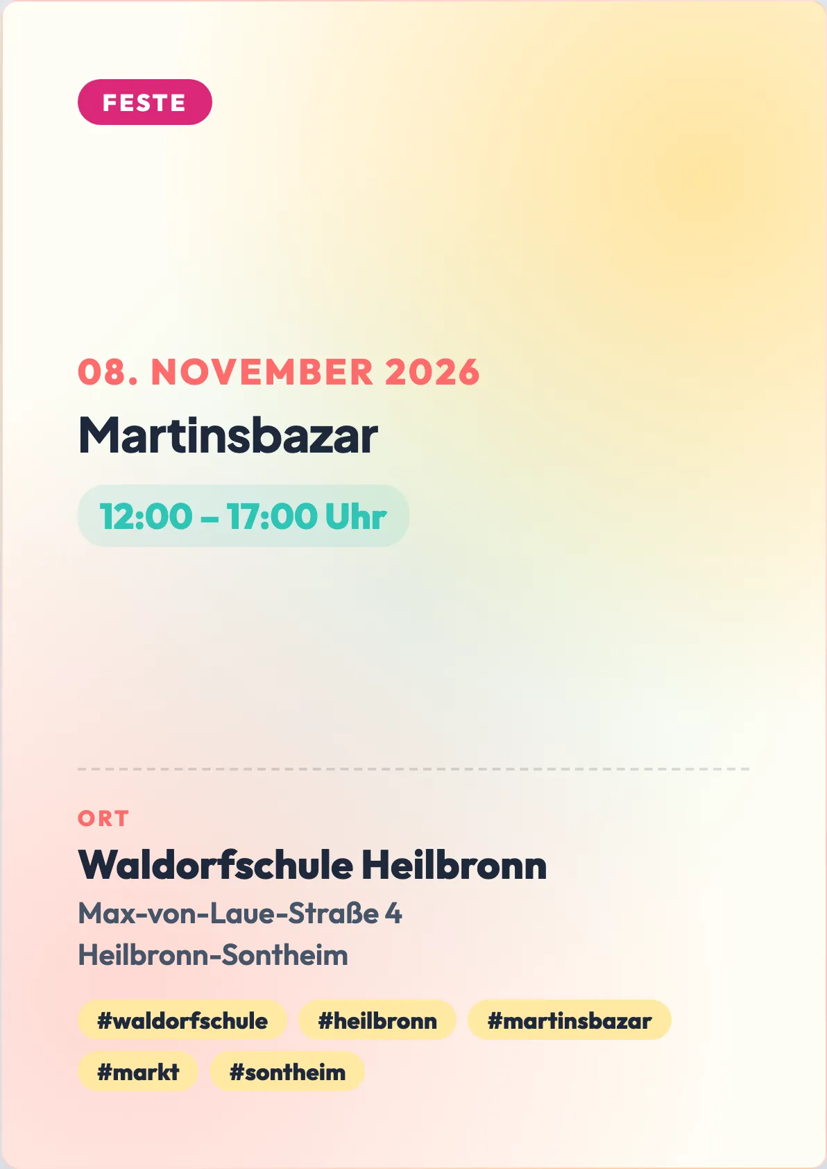 Veranstaltungsflyer