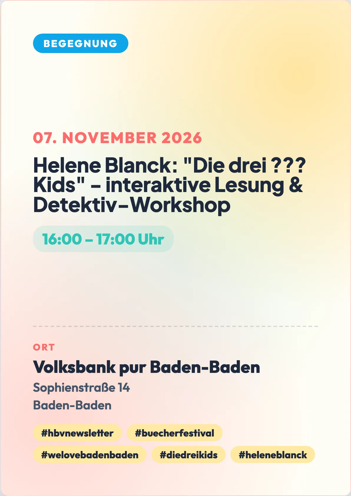 Veranstaltungsflyer