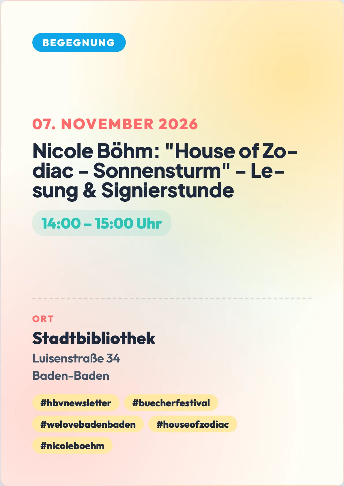 Veranstaltungsflyer