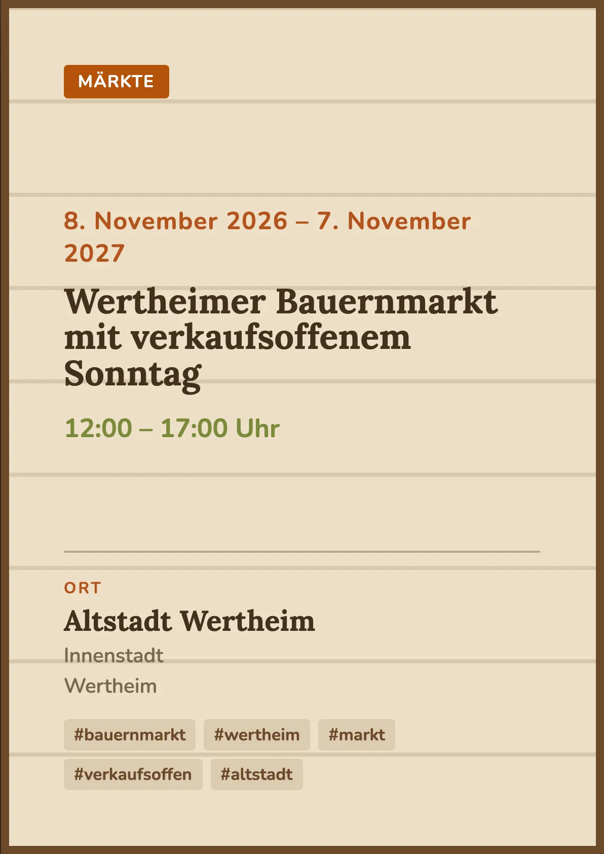 Veranstaltungsflyer