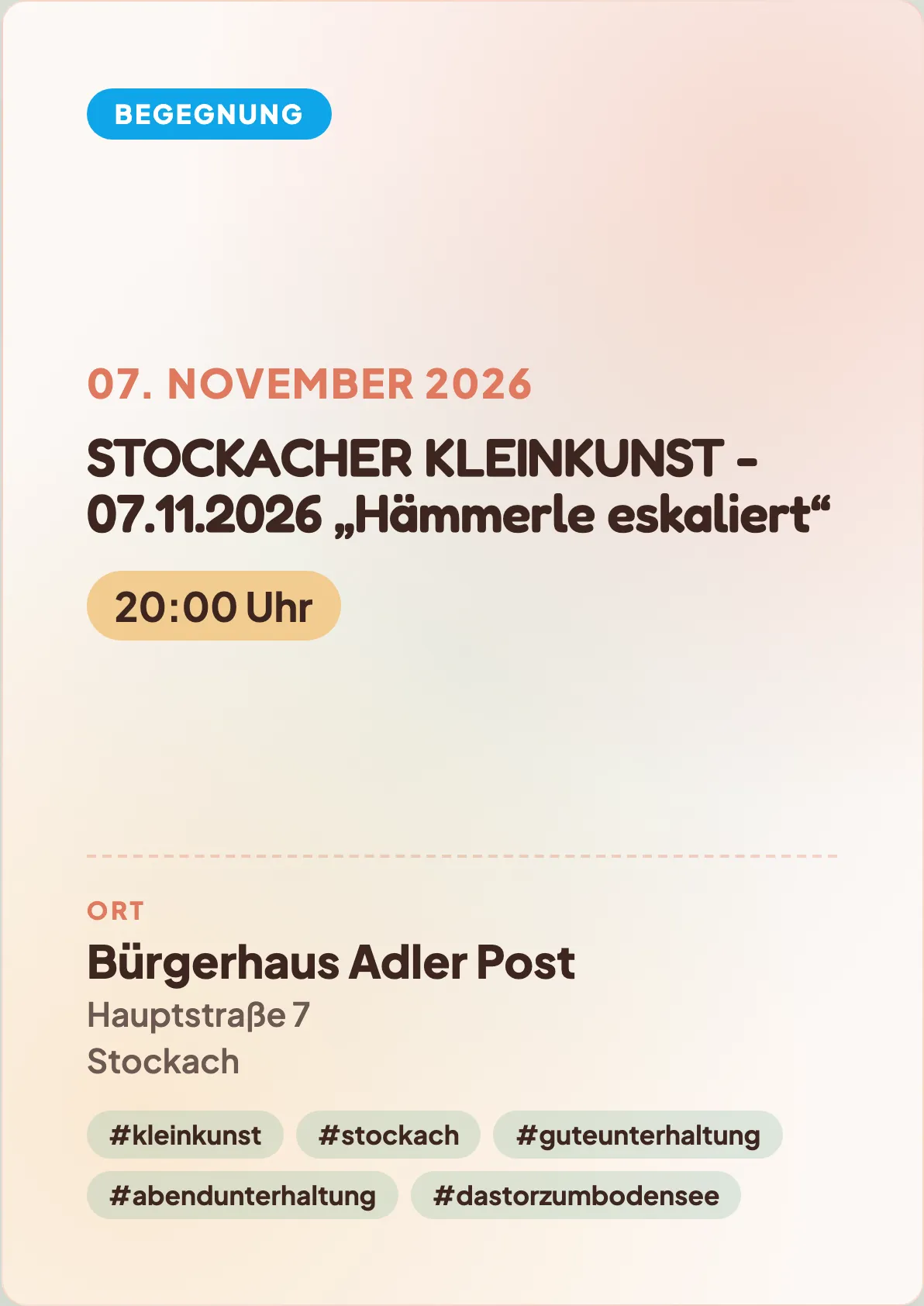 Veranstaltungsflyer