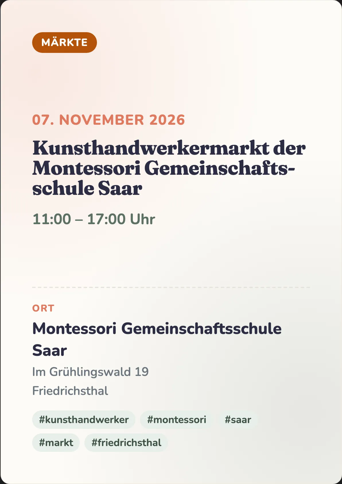 Veranstaltungsflyer