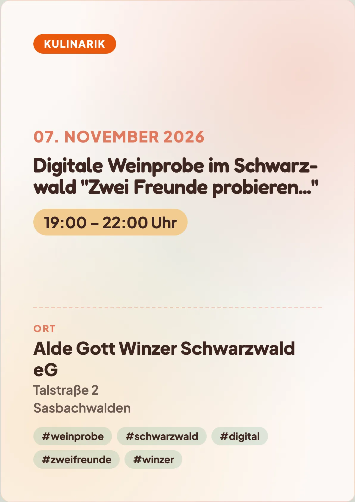 Veranstaltungsflyer
