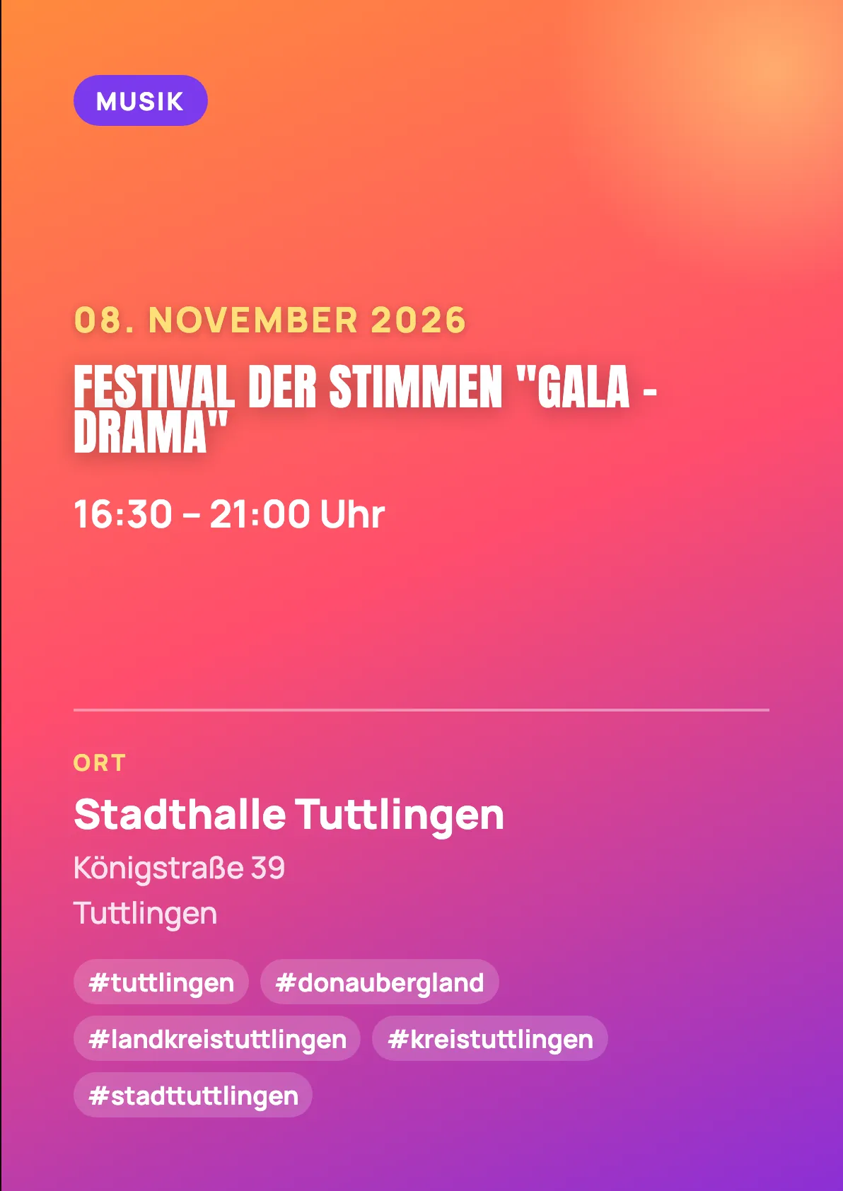 Veranstaltungsflyer
