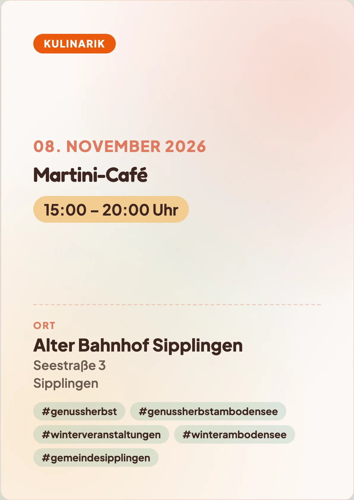 Veranstaltungsflyer