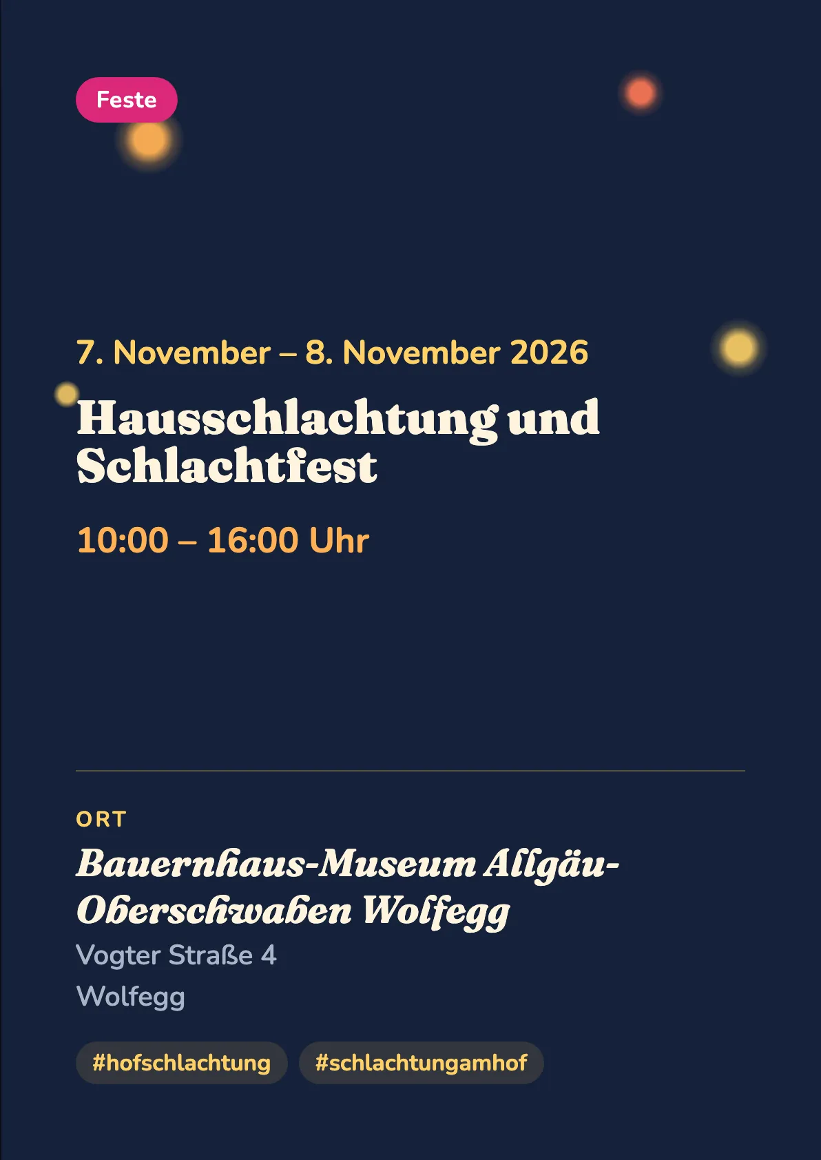 Veranstaltungsflyer