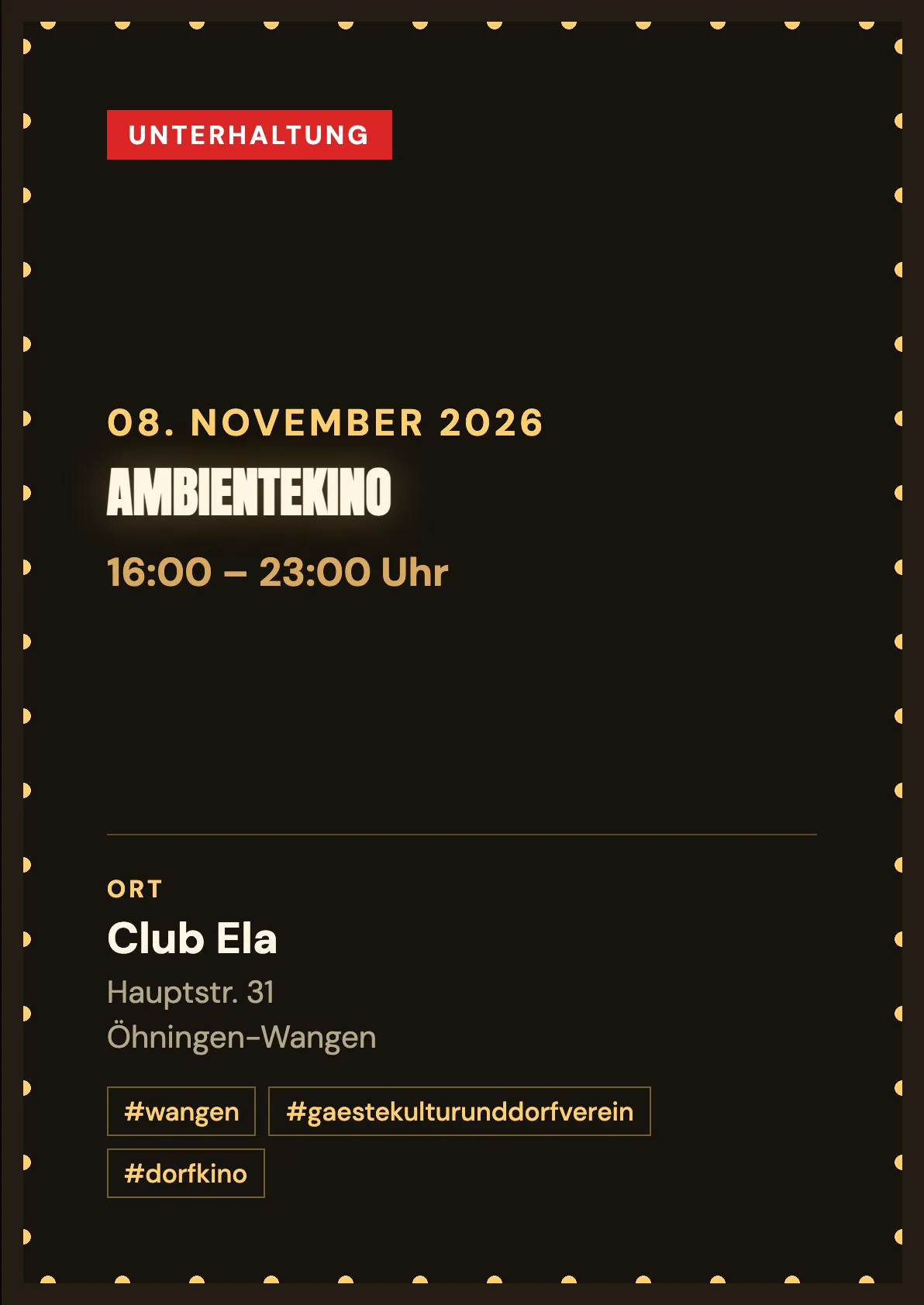 Veranstaltungsflyer