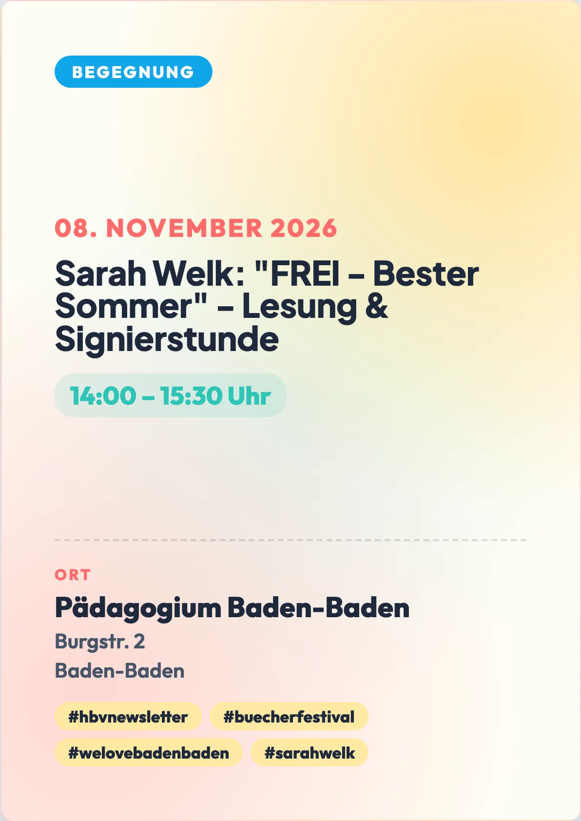 Veranstaltungsflyer