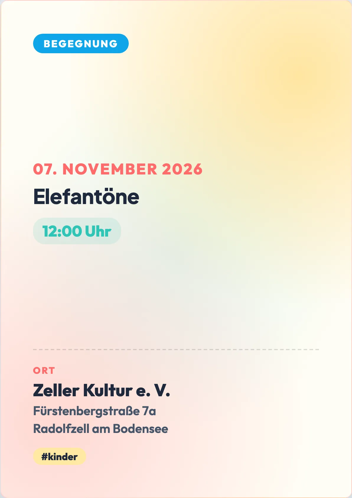 Veranstaltungsflyer