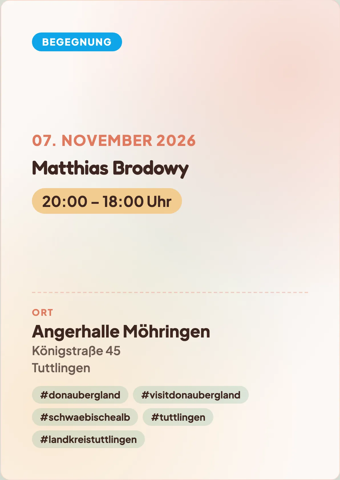 Veranstaltungsflyer