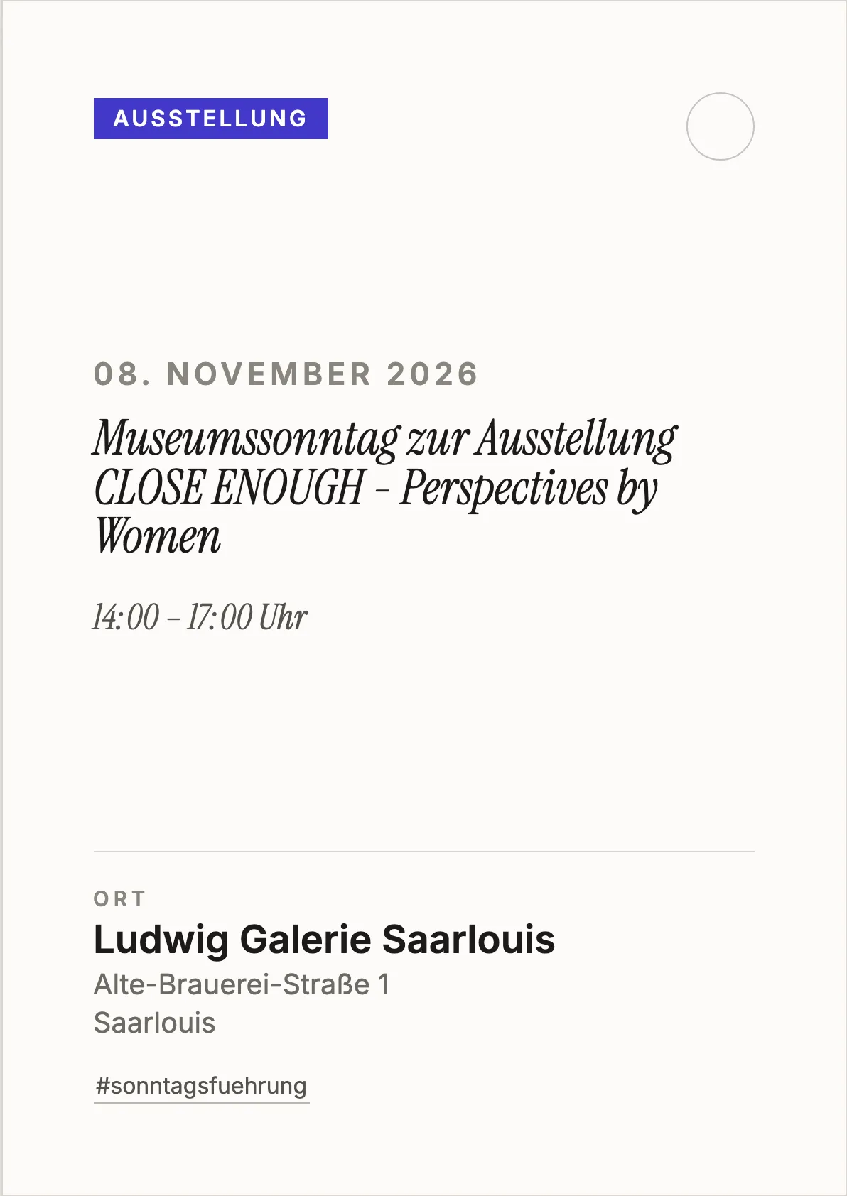 Veranstaltungsflyer