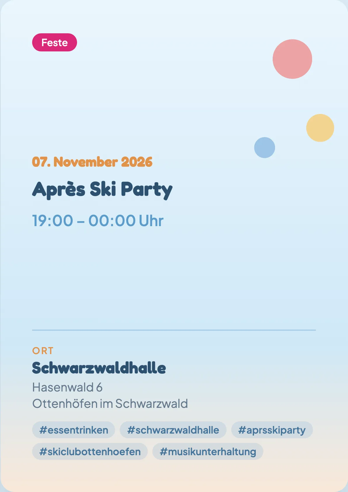 Veranstaltungsflyer