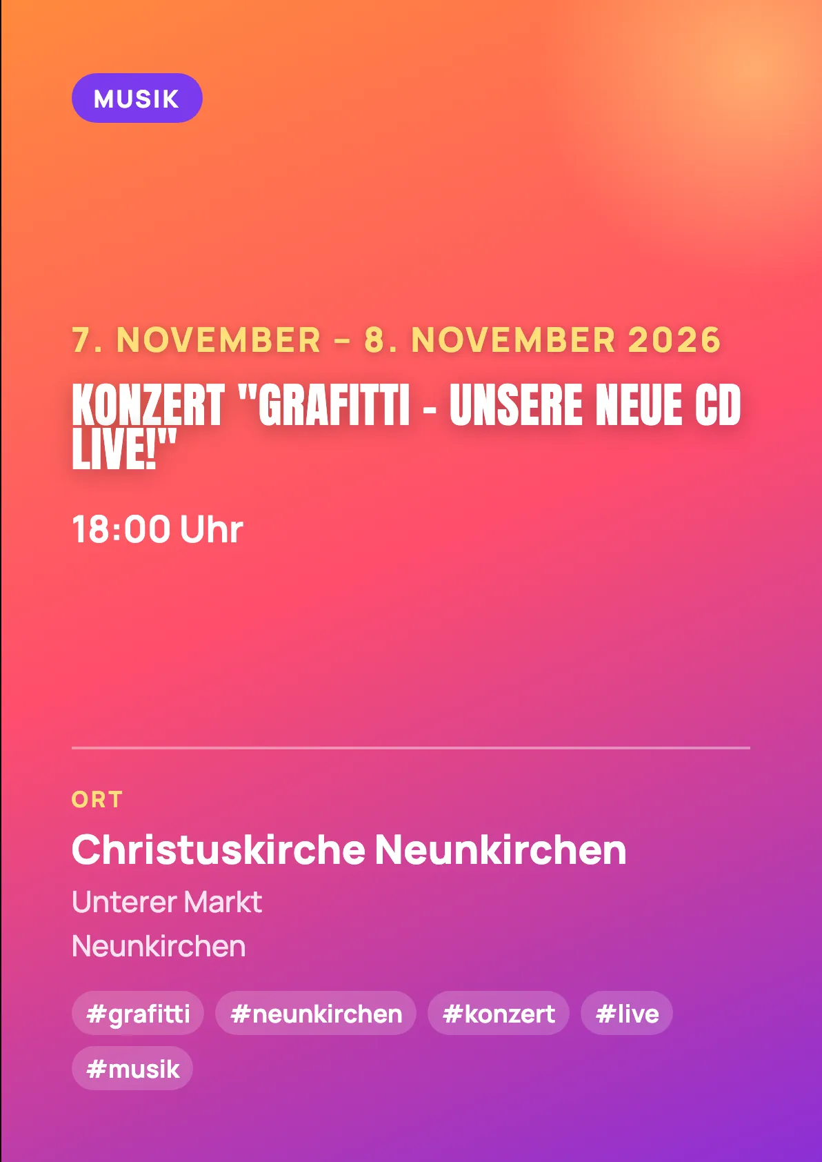 Veranstaltungsflyer