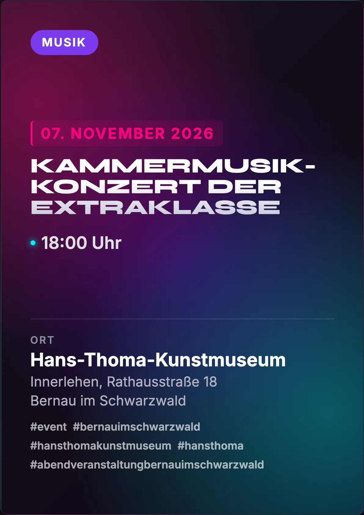Veranstaltungsflyer
