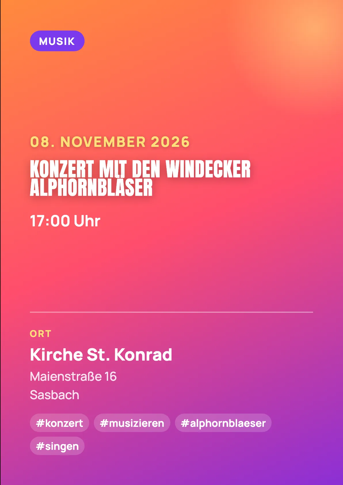 Veranstaltungsflyer
