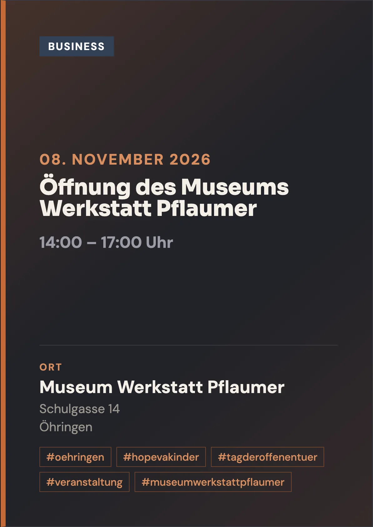Veranstaltungsflyer