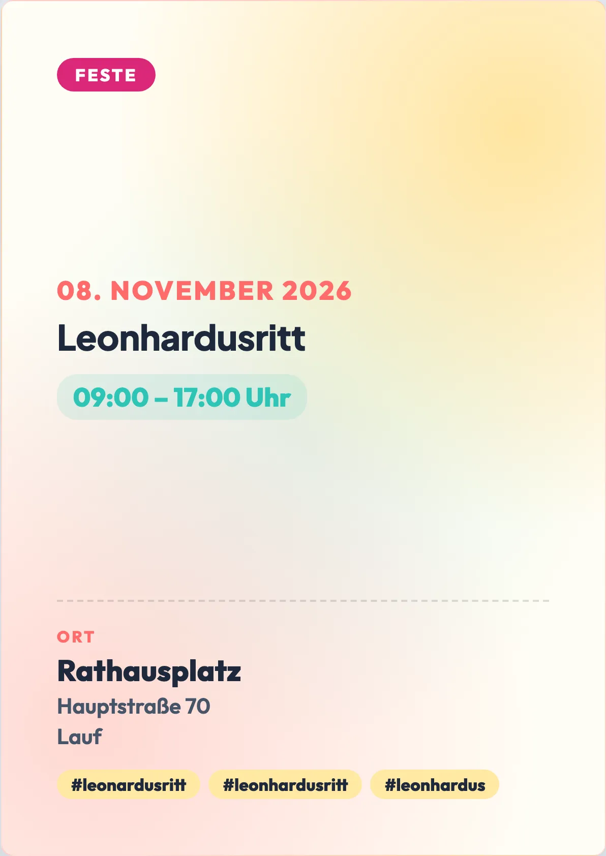 Veranstaltungsflyer