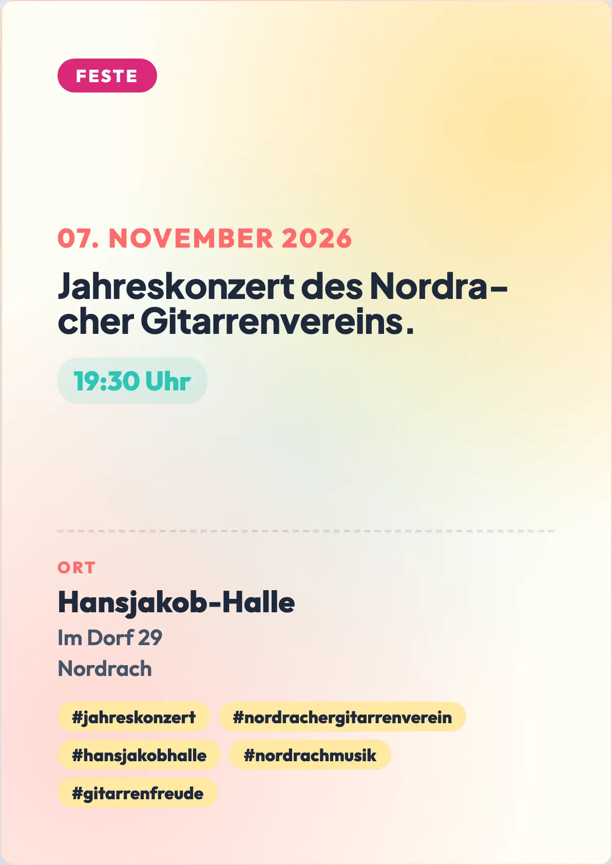 Veranstaltungsflyer
