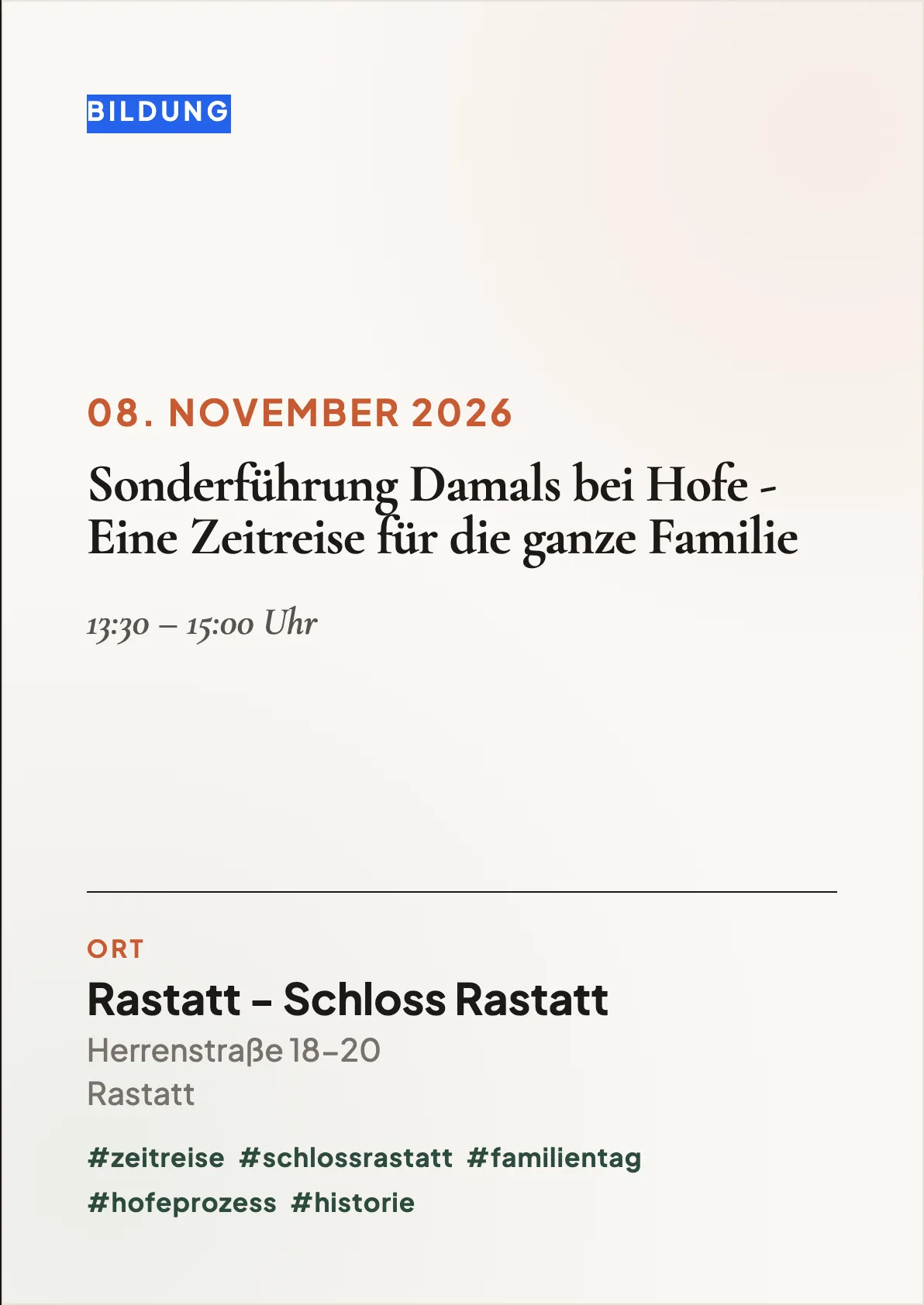 Veranstaltungsflyer