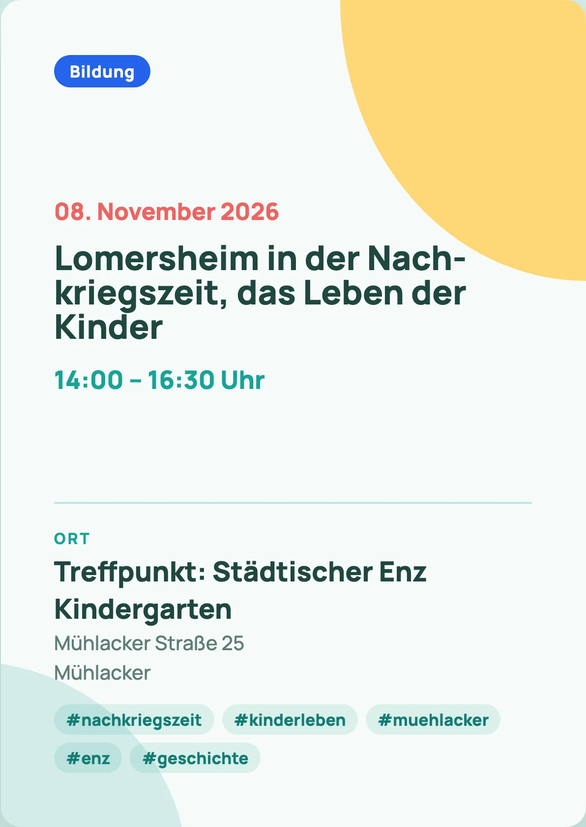 Veranstaltungsflyer
