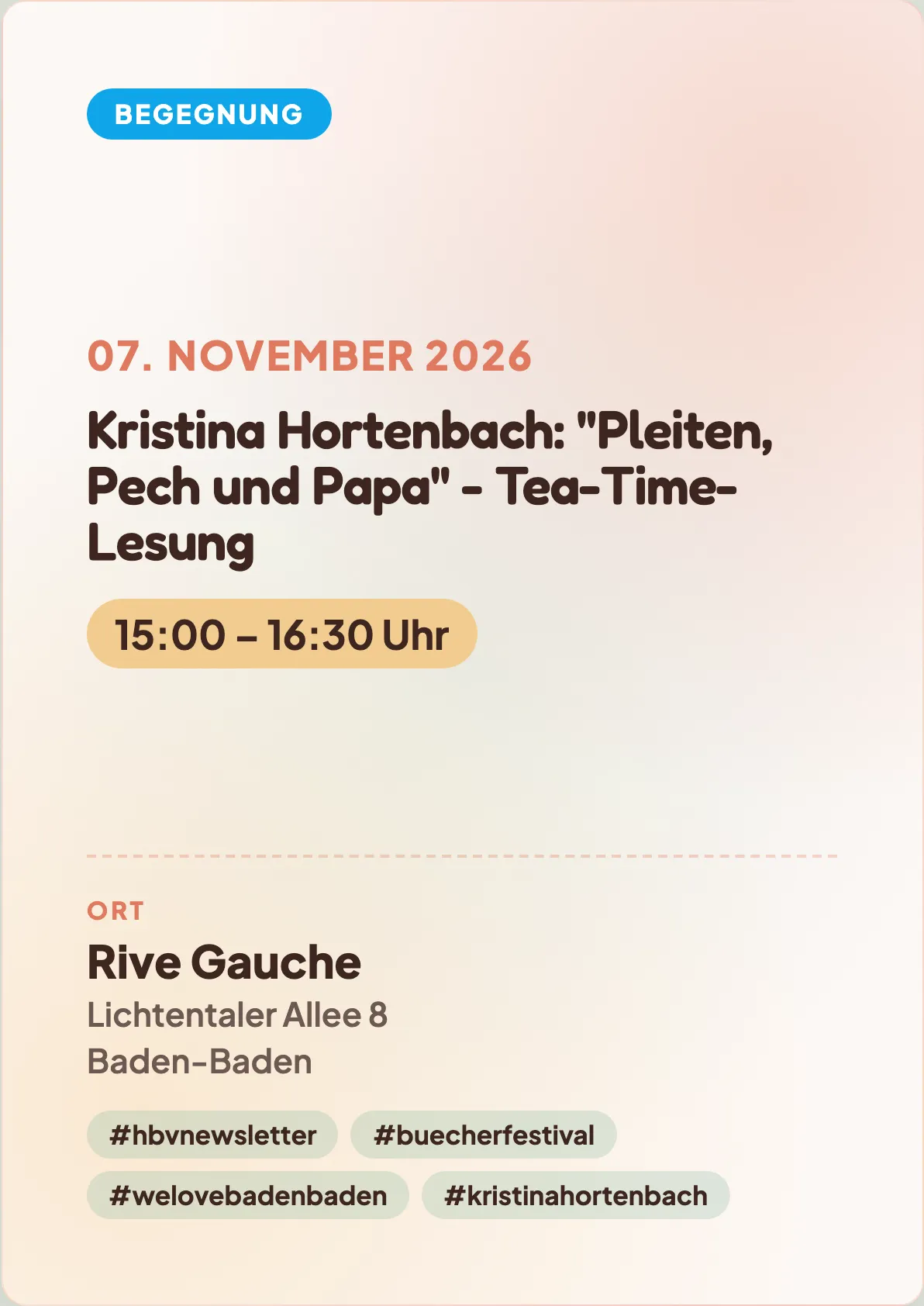 Veranstaltungsflyer