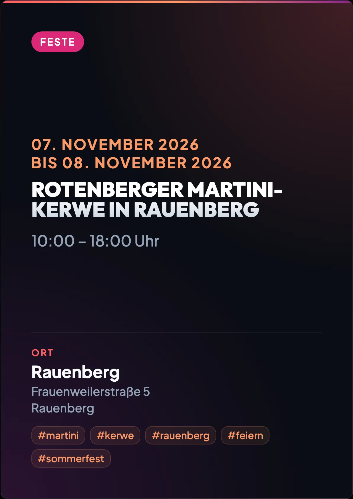 Veranstaltungsflyer
