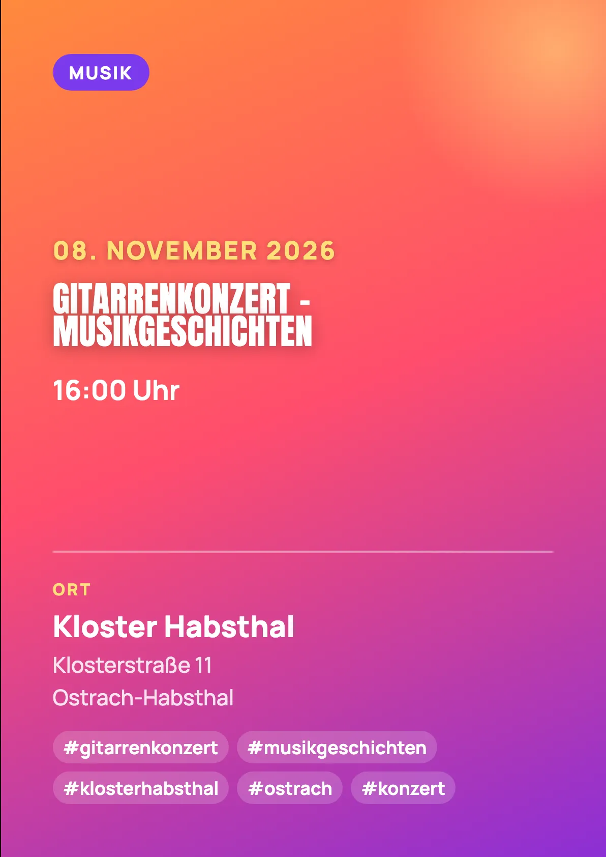 Veranstaltungsflyer