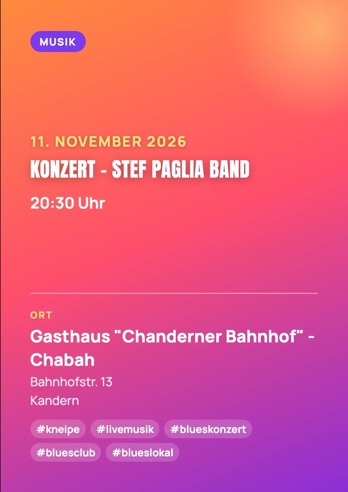 Veranstaltungsflyer