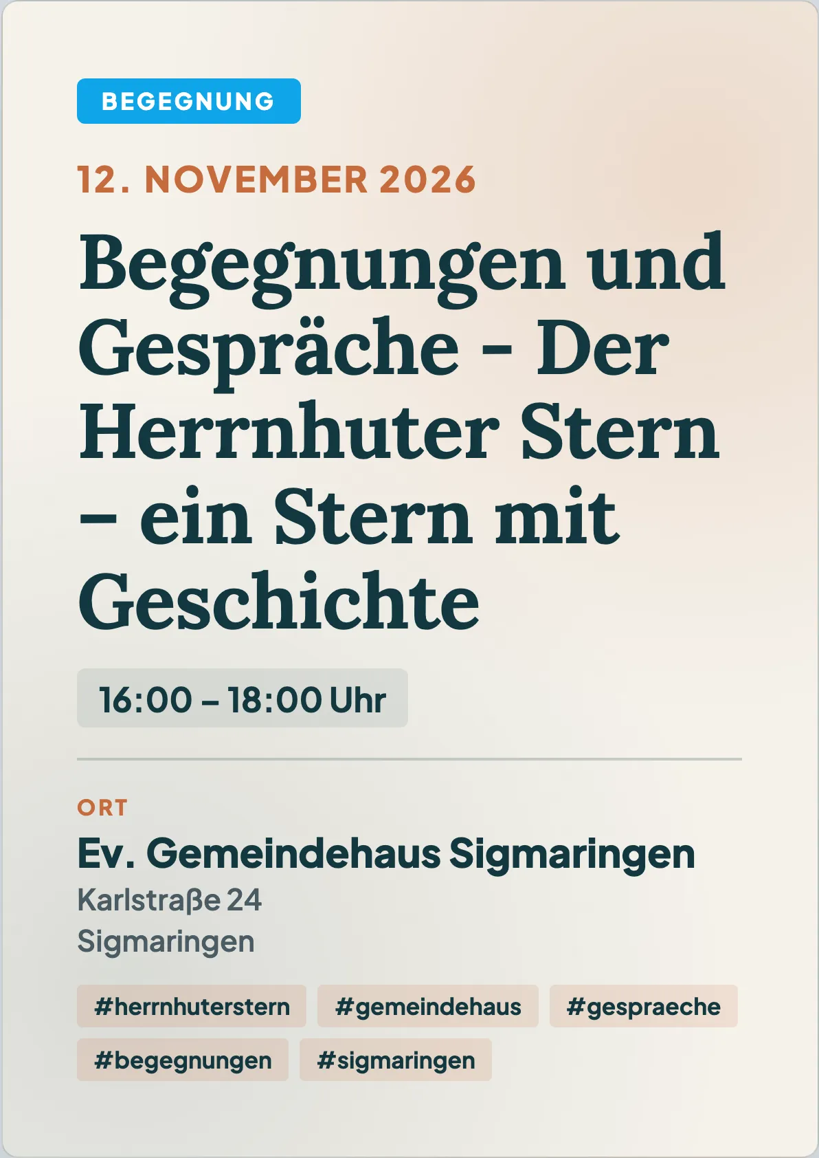 Veranstaltungsflyer