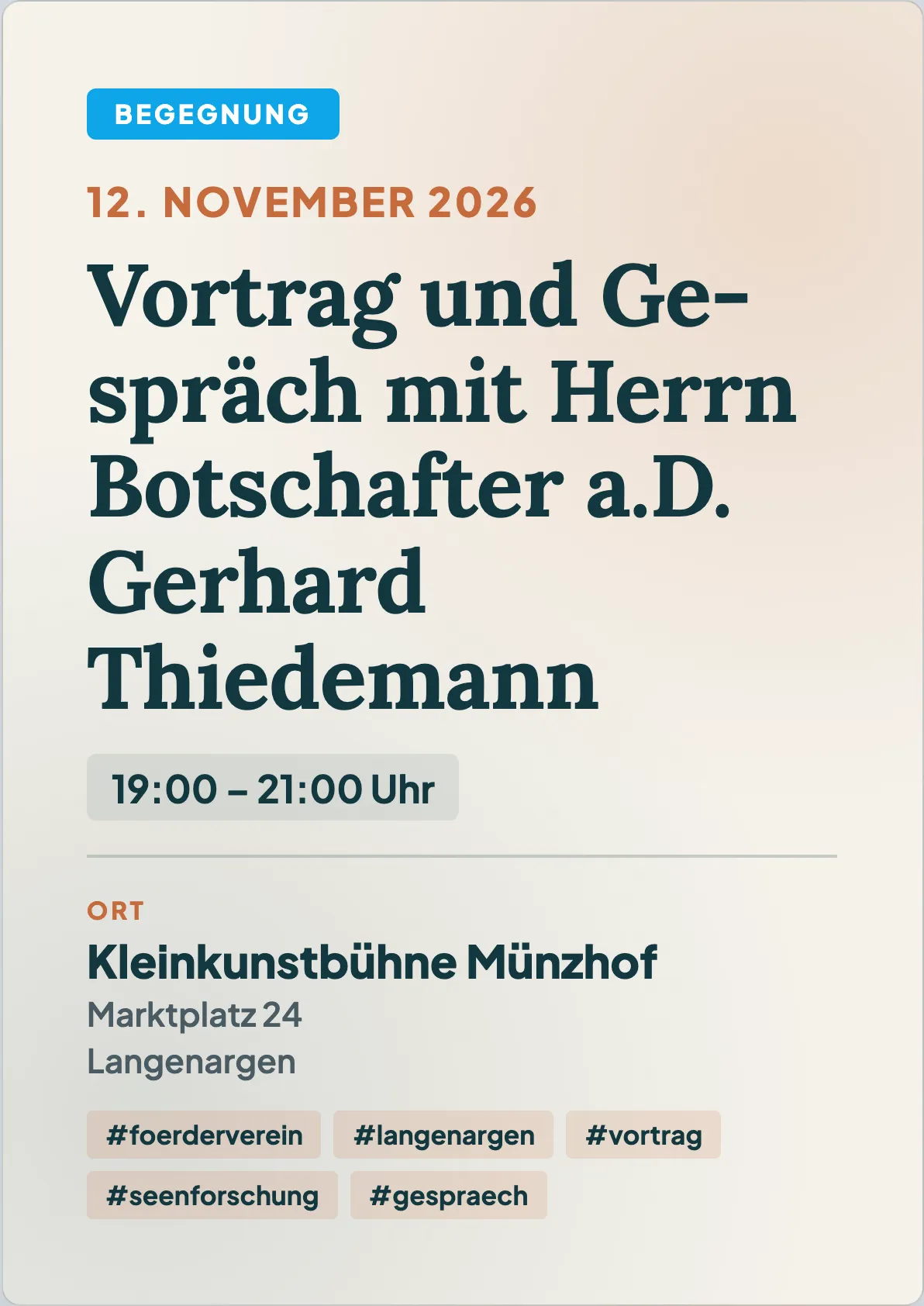 Veranstaltungsflyer