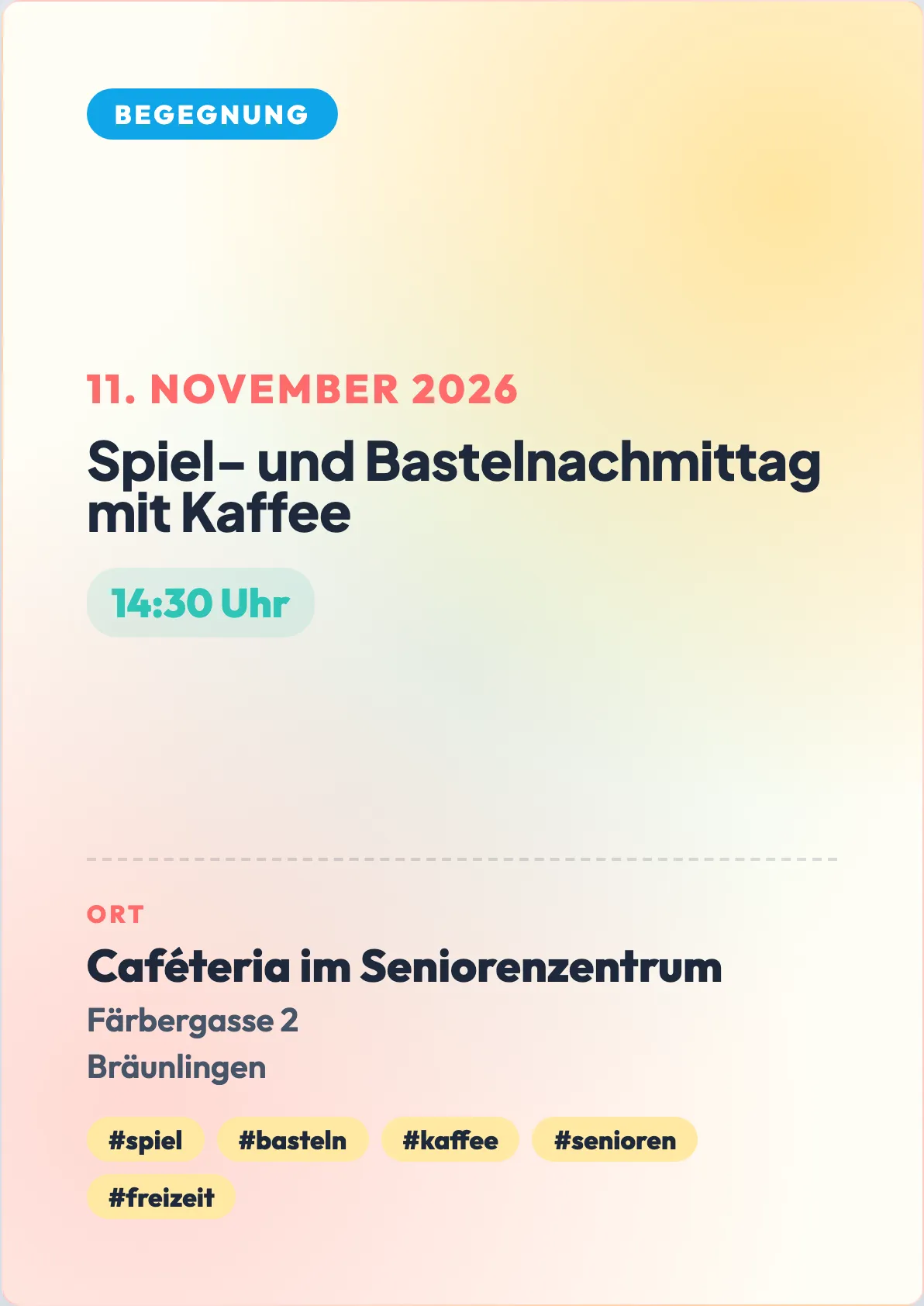 Veranstaltungsflyer