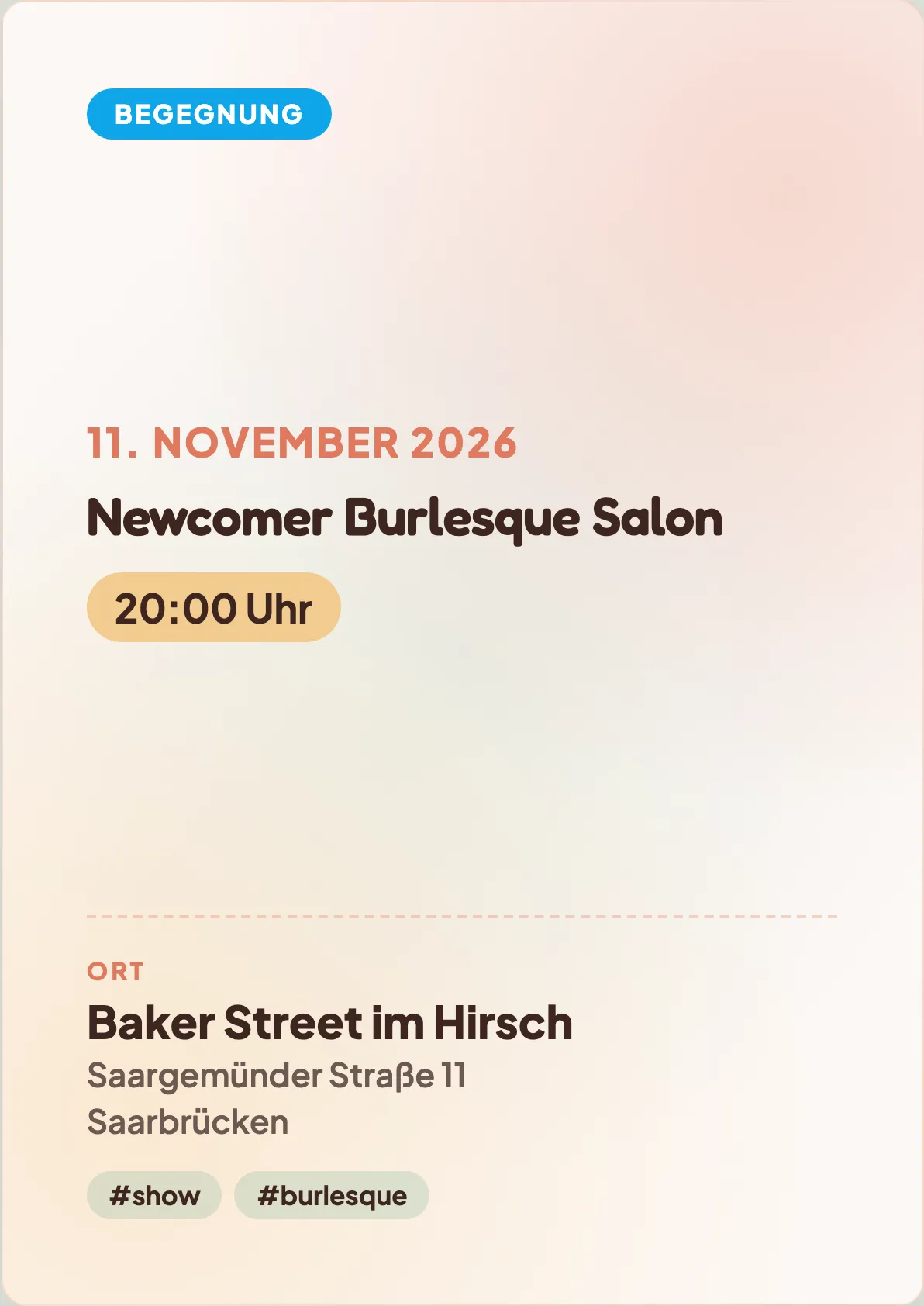 Veranstaltungsflyer