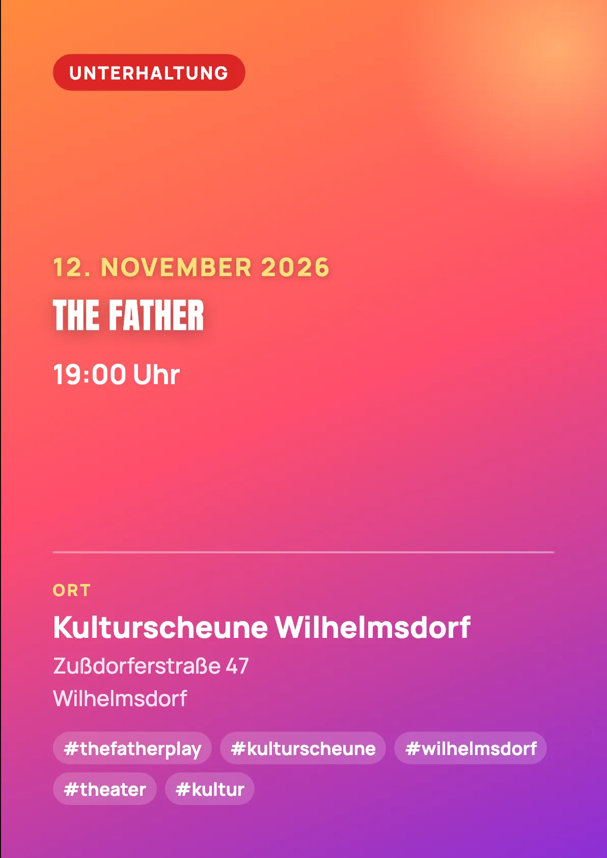 Veranstaltungsflyer