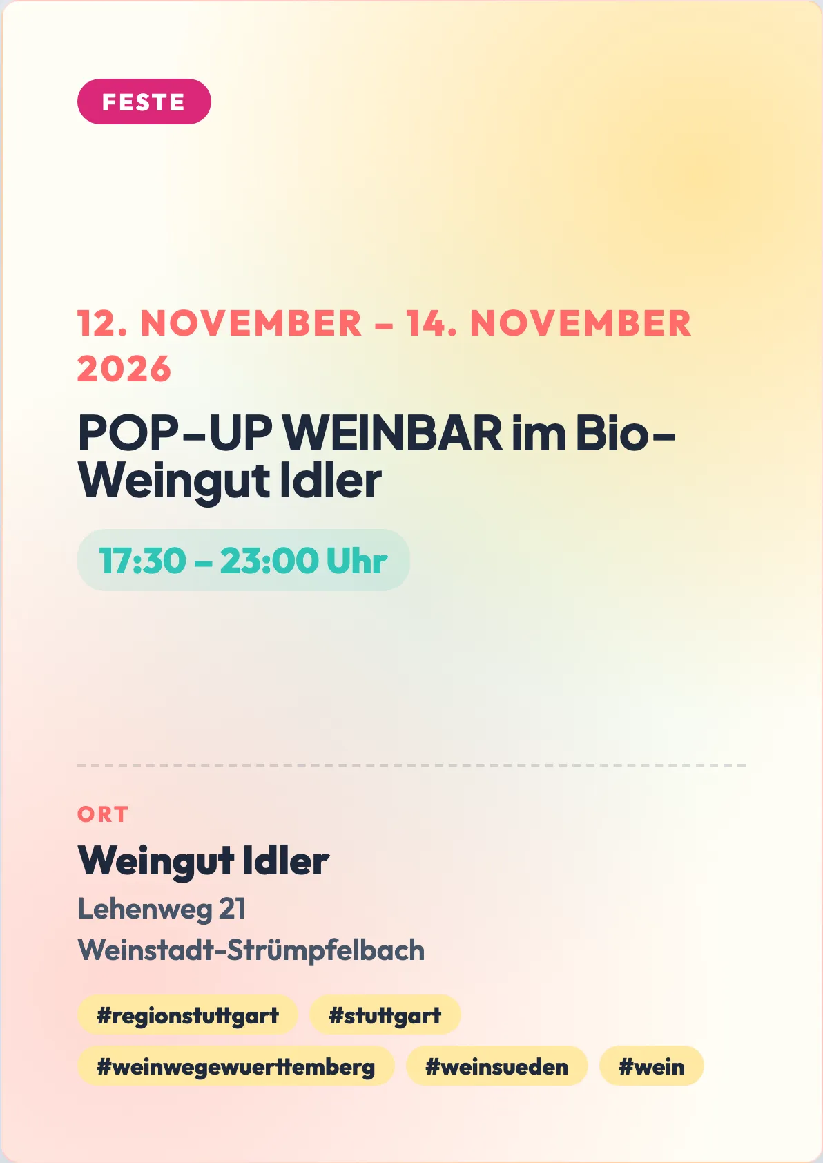 Veranstaltungsflyer