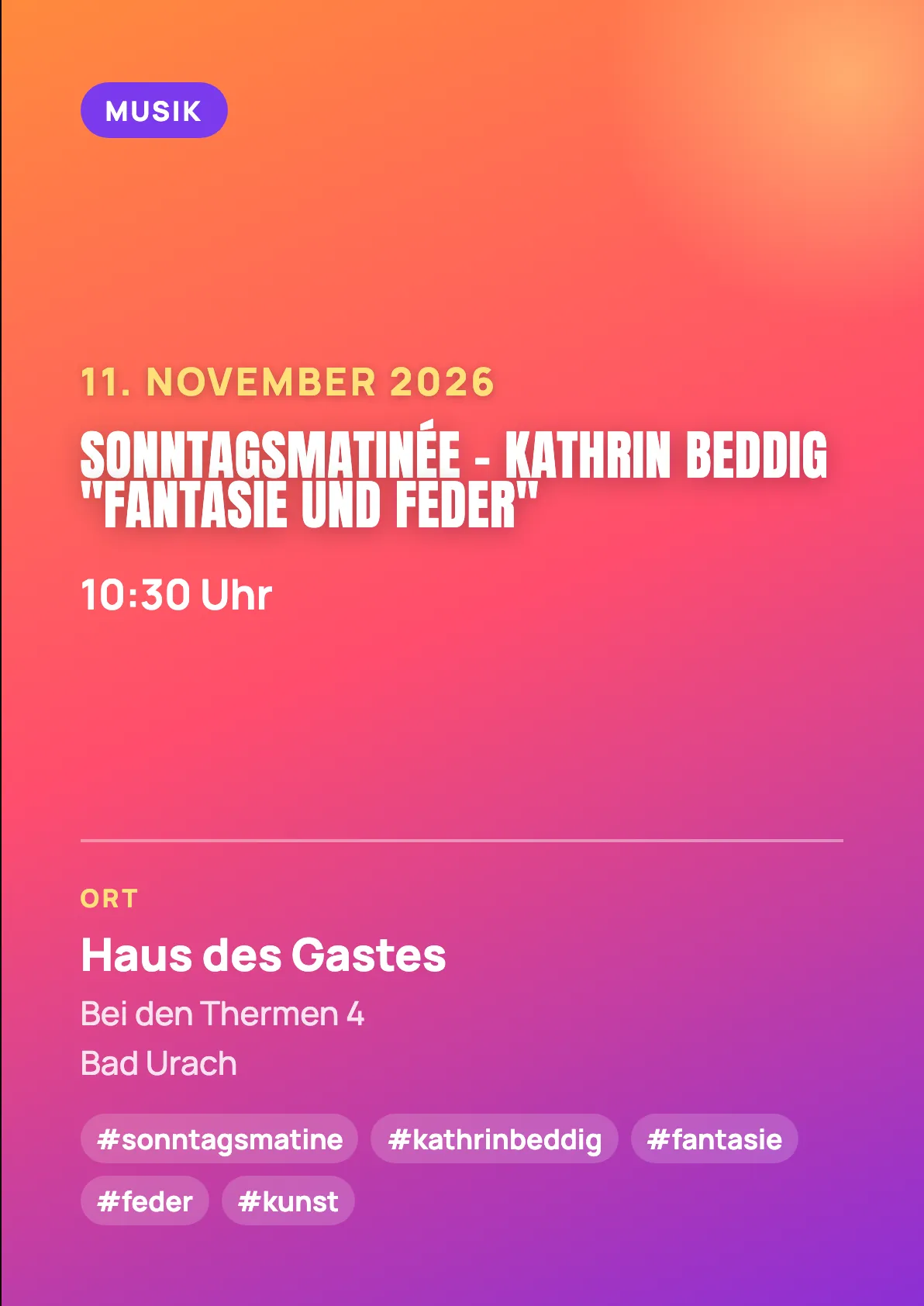 Veranstaltungsflyer