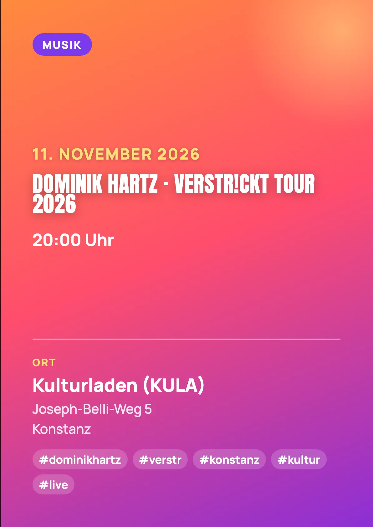 Veranstaltungsflyer